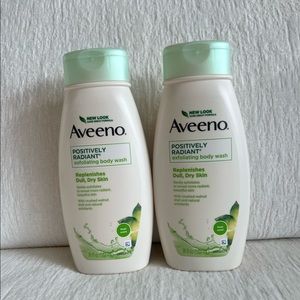 2 AVEENO POSITIVELY RADIANT BODY WASH